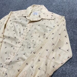 VTG Enro Dress Shirt Men's 2XL AOP Button Up Cotton Blend Seattle Tacoma 90s